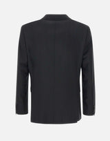 Blazer "H Huge" in lana rigenerata 50537537 001 BOSS