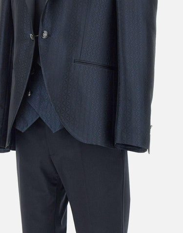 Completo cerimonia "10G112C4B"  tre pezzi più accessorio 10G112C4B 1012800BLU PISCONTI