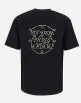 "Le T-shirt slogan tresses" TS259 CO134BLACK DROLE DE MONSIEUR