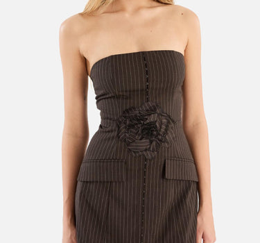 "Pinstripes Belted Long Top" 114696 3065 ROTATE BIRGER CHRISTENSEN