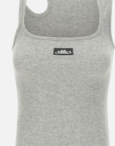 "Lounge dirndl tank top" 10410100402 GRYSLV OTTOLINGER