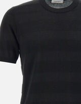 T-shirt in maglia di cotone filato extrafine 10222106 013 KANGRA
