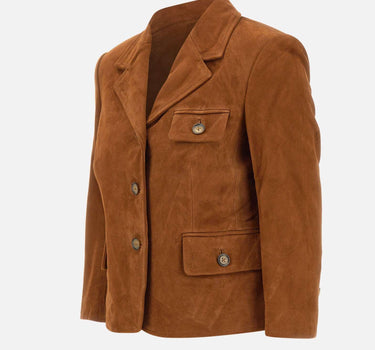 "Suede Fitted Jacket" 21796 515 THE GARMENT