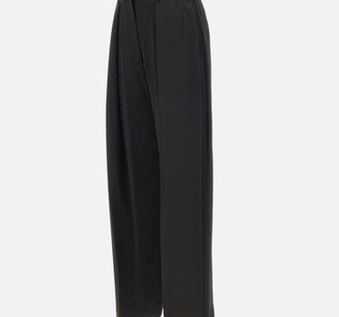 "Satin tailored trousers" 1425WTR002857J BLACK VICTORIA BECKHAM