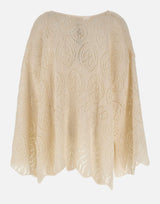 Maglione in lana e alpaca W08130280 24WHITE MAURIZIO MYKONOS