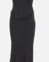 "Satin Corset Maxi Dress" 114330 100 ROTATE BIRGER CHRISTENSEN