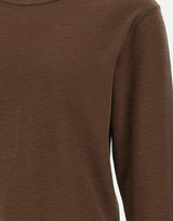 T-shirt in cotone biologico 20482 BROWN SUNFLOWER