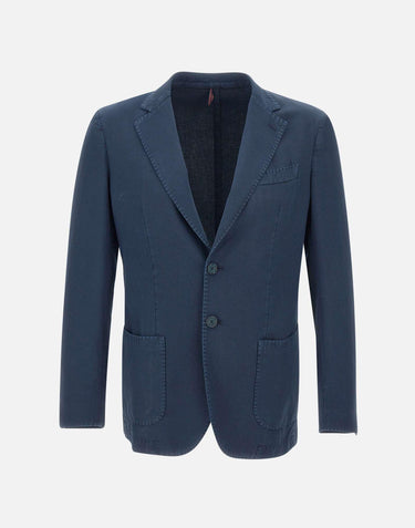 Blazer in cotone e lino DS3177 78B SANTANIELLO