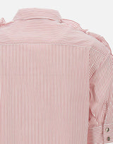 Camicia in cotone con righe CA5239T2953 C3609 LIU-JO