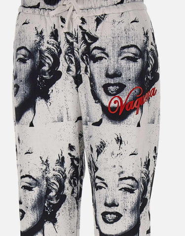 Jogger stampa Mariliyn VAQ10P010 WHITE VAQUERA