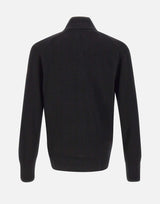 Maglione a collo alto in lana cardata con zip AH3052 031 LACOSTE