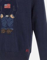Maglia Polo Bear in lino e cotone 710946137 001 POLO RALPH LAUREN