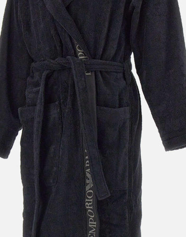 Accappatoio in spugna di cotone EM002255 AF14986UC001 EMPORIO ARMANI