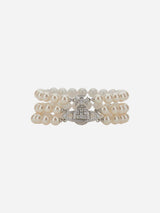 Bracciale "Platinum Creamrose pearl/whitel" 6103008J 02P132 VIVIENNE WESTWOOD
