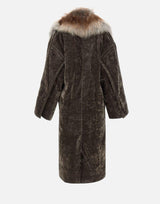 Cappotto con shearling DY002 BROWN JACQUES WEI