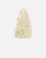 Berretto con strass e perle 2F5017M0300 10701 LIU-JO