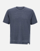 T-shirt in lino DK87123 BLU DIKTAT