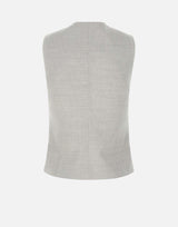 Gilet in lana e lino K85GILK03 TES0K02913 ELEVENTY