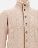 Maglia in lana e cashmere DC918586 MIELE DELLA CIANA CASHMERE