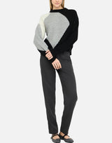 Maglione in lana con intarsi CF5400MA65N C3798 LIU-JO