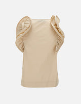 Blusa in popeline di cotone QP1MR021 0035 KAOS