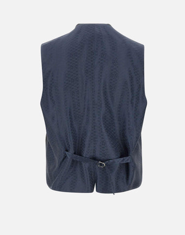 Completo  "10G132L4A1" tre pezzi più accessorio in fresco lana 10G132L4A 1031800BLU PISCONTI