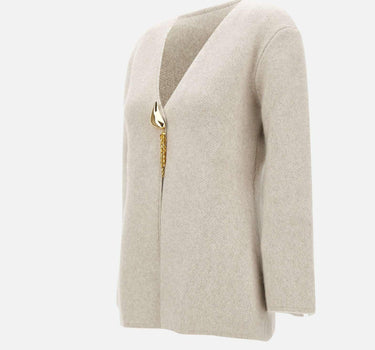 "Offwhite golden button cardigan" MY009 OFFWHITE JACQUES WEI