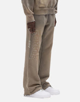 "Hwt fleece pant" P459 HFGS425GREY PURPLE BRAND
