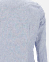 Camicia in cotone e lino K75CAMK02 TES0K19208 ELEVENTY