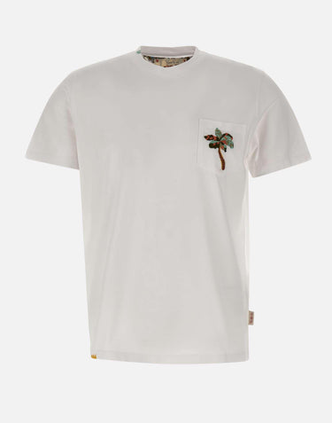 T-shirt "Naif" in cotone NAIFR00470 BIANCO BOB