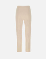Pantaloni slim in crêpe con placca logo PA07751E2 193 ELISABETTA FRANCHI