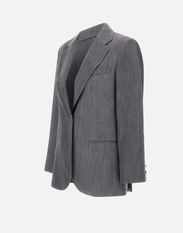 Blazer in denim UF5141D0266 87457 LIU-JO