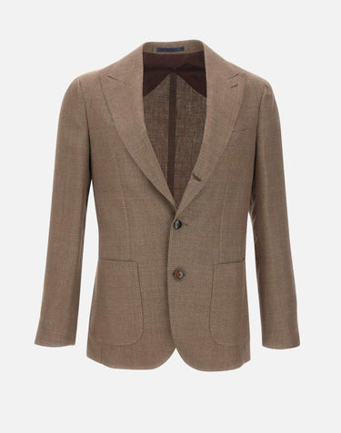 Blazer in lino, lana e seta 190504 0001 BARBA
