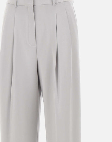 Pantaloni  "Dbl Pleat" in crepe giapponese Admiral O1109201 B6M THEORY