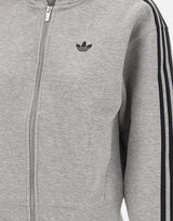 "Adicolor 3-Stripes Spacer Full-Zip Hoodie" JY2620 GREY ADIDAS
