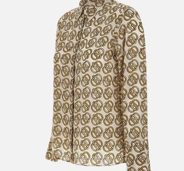 Camicia in crêpe de Chine di seta CF4456T3598 N9710 LIU-JO
