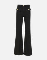 Jeans in cotone con fiocchi gioiello PJ93N51E2 110 ELISABETTA FRANCHI