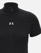 Top "Interlock Zipped" 325JTO446JS0250 BLACK COURREGES