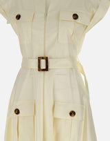 "Safari dress" 8304 003WHITE LES FILLES D'EVA