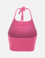 "Fluffy halter top" JW6002 FUXIA ADIDAS