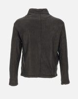 Giacca in pelle GU26F26099VBRUSH NERO GIORGIO BRATO