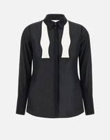 Camicia " Daily" in georgette con cravattino CA10952E2 110 ELISABETTA FRANCHI