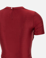 "Short sleeve draped top in jersey" 25PJTO788VI0267 P644 RABANNE