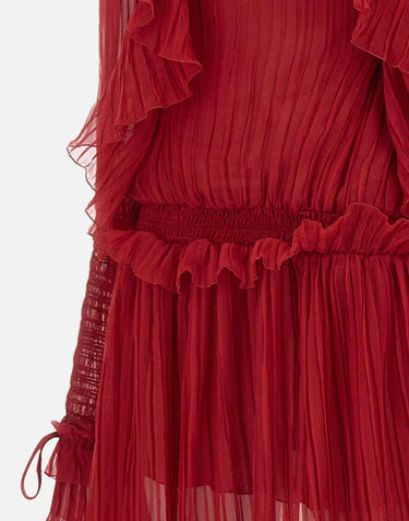 Abito in chiffon di seta 4A327A N0315 BLUMARINE