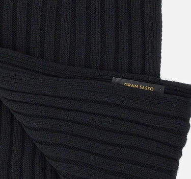 Sciarpa in lana e cashmere 13898 19615999BLACK GRAN SASSO