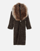 Cappotto con shearling DY002 BROWN JACQUES WEI