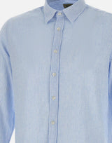 Camicia in lino e cotone CFWOSI0170 MRUT397731181 WOOLRICH