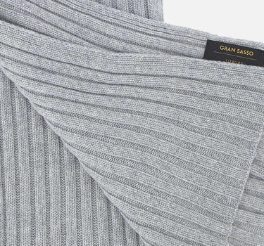 Sciarpa in lana e cashmere 13898 19615999LTGREY GRAN SASSO