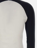 Maglia "Circle Contrast Ls" 325JTS228JS0203 WHTBLK COURREGES