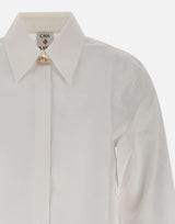 "Cotton monogram cropped shirt" WAW25SH217 01 CASABLANCA